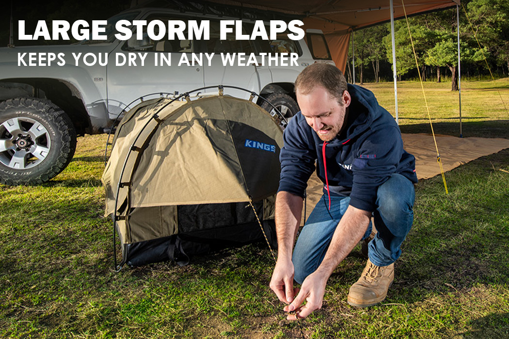 Adventure Kings Deluxe Single Swag Escape 400GSM Ripstop Canvas 50mm